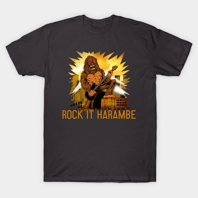 rockin harambe T-Shirt by theanomalius_merch